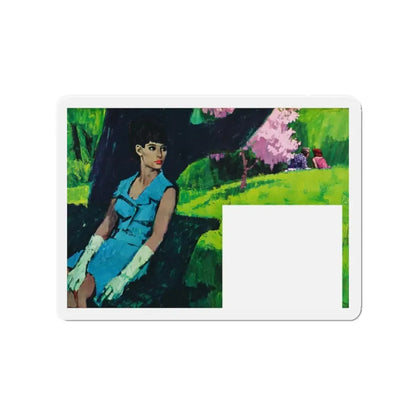 Mr Anderson by Juno Myers (1), Homes And Gardens magazine, 1964 (Magazine Illustration) Refrigerator Magnet 2 Inch - The Sticker Space