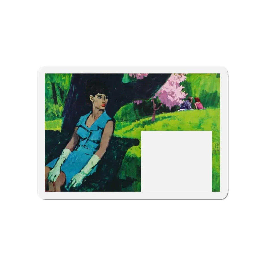 Mr Anderson by Juno Myers (1), Homes And Gardens magazine, 1964 (Magazine Illustration) Refrigerator Magnet 4 Inch - The Sticker Space