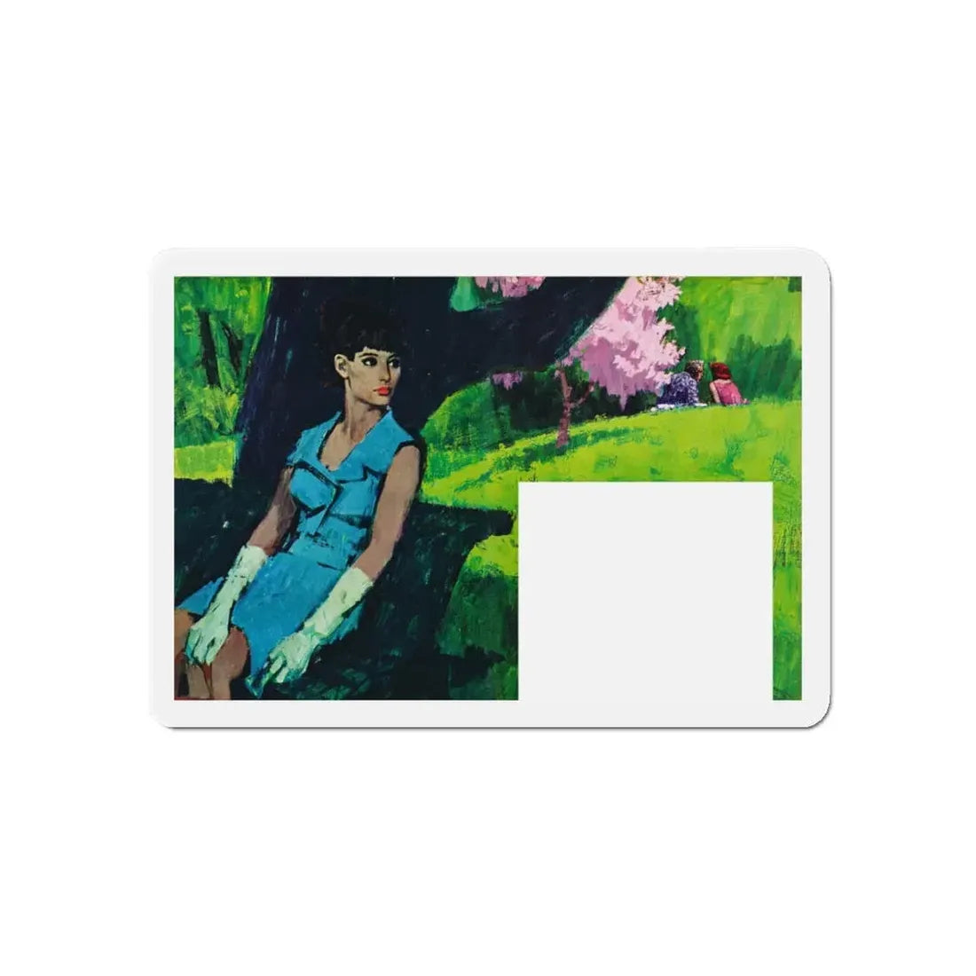 Mr Anderson by Juno Myers (1), Homes And Gardens magazine, 1964 (Magazine Illustration) Refrigerator Magnet 6 Inch - The Sticker Space