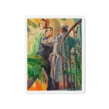 Mr. Angel Comes (Magazine Illustration) Refrigerator Magnet 4 Inch - The Sticker Space