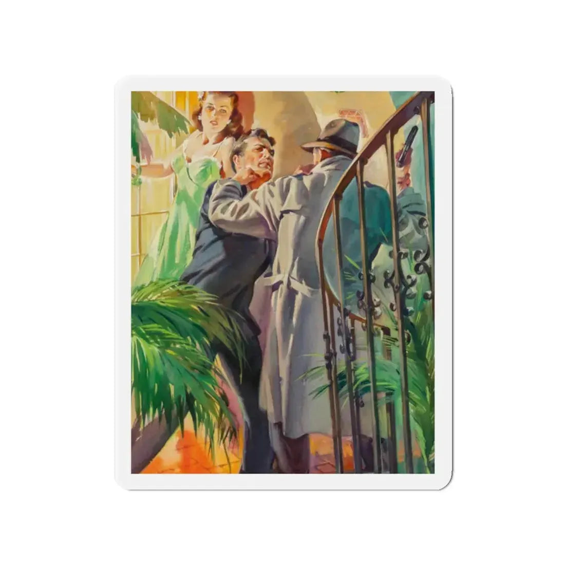 Mr. Angel Comes (Magazine Illustration) Refrigerator Magnet - The Sticker Space