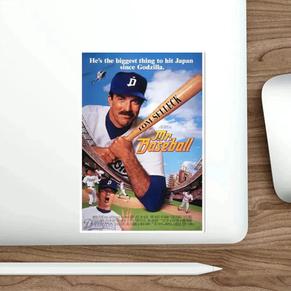 Mr Baseball 1992 Movie Poster STICKER Vinyl Die-Cut Decal - The Sticker Space