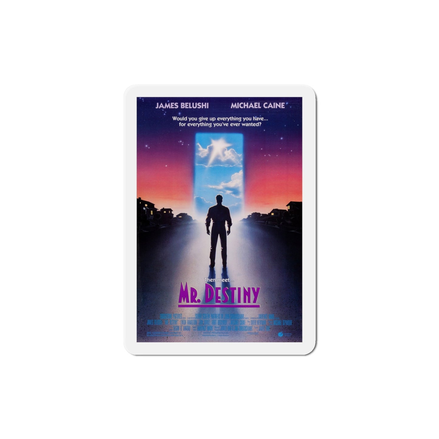 Mr Destiny 1990 Movie Poster Die-Cut Magnet-4" x 4"-The Sticker Space