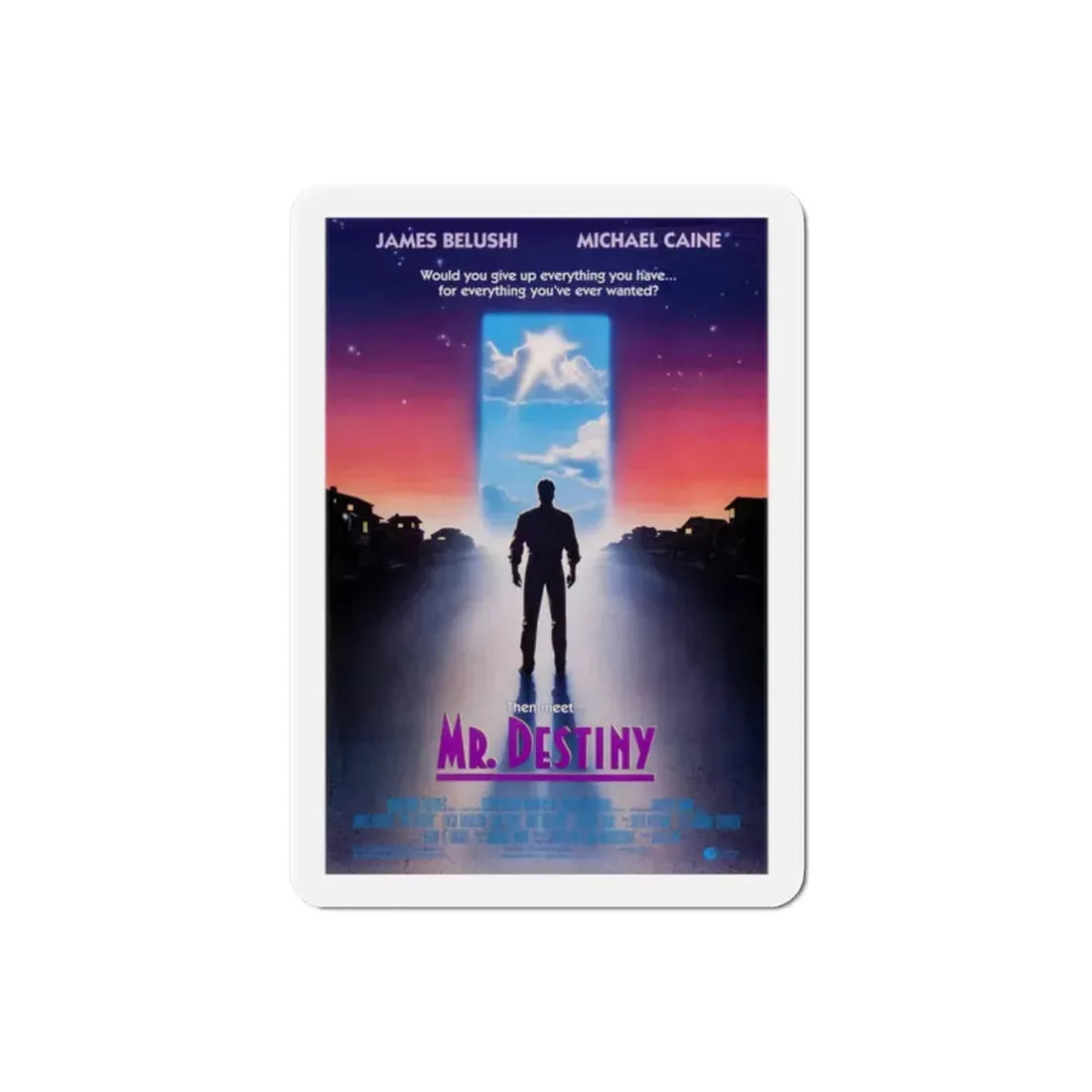 Mr Destiny 1990 Movie Poster Refrigerator Magnet 2 Inch - The Sticker Space