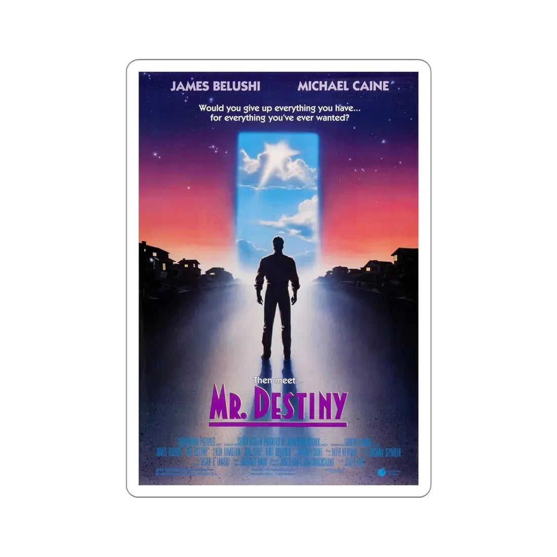 Mr Destiny 1990 Movie Poster STICKER Vinyl Die-Cut Decal - The Sticker Space
