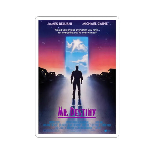 Mr Destiny 1990 Movie Poster - STICKER Vinyl Kiss-Cut Decal 2 Inch White - The Sticker Space