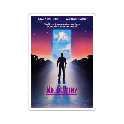 Mr Destiny 1990 Movie Poster - STICKER Vinyl Kiss-Cut Decal 4 Inch White - The Sticker Space