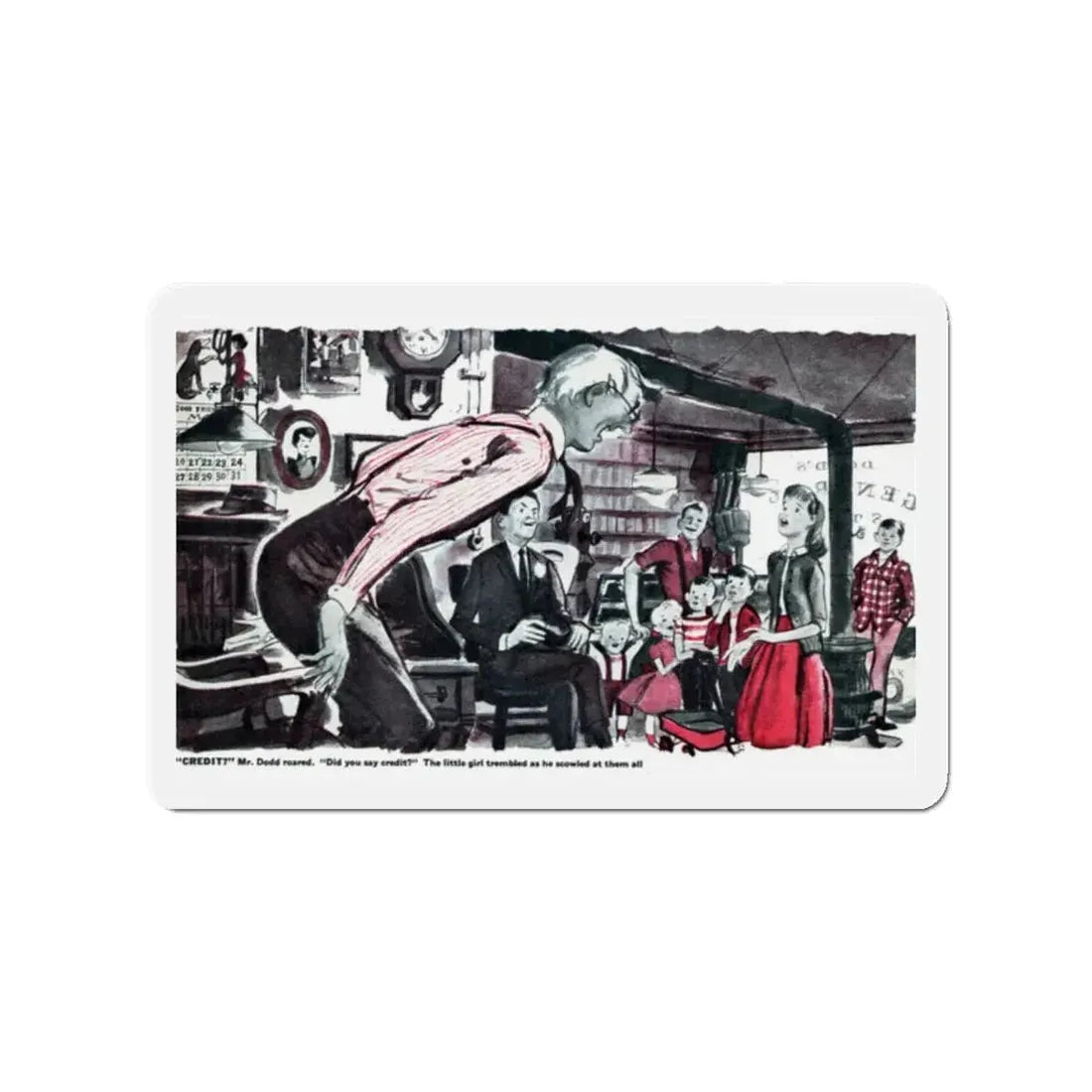 Mr. Dodd's Rainbow, This Week Magazine, March 18, 1956 (Magazine Illustration) Refrigerator Magnet - The Sticker Space