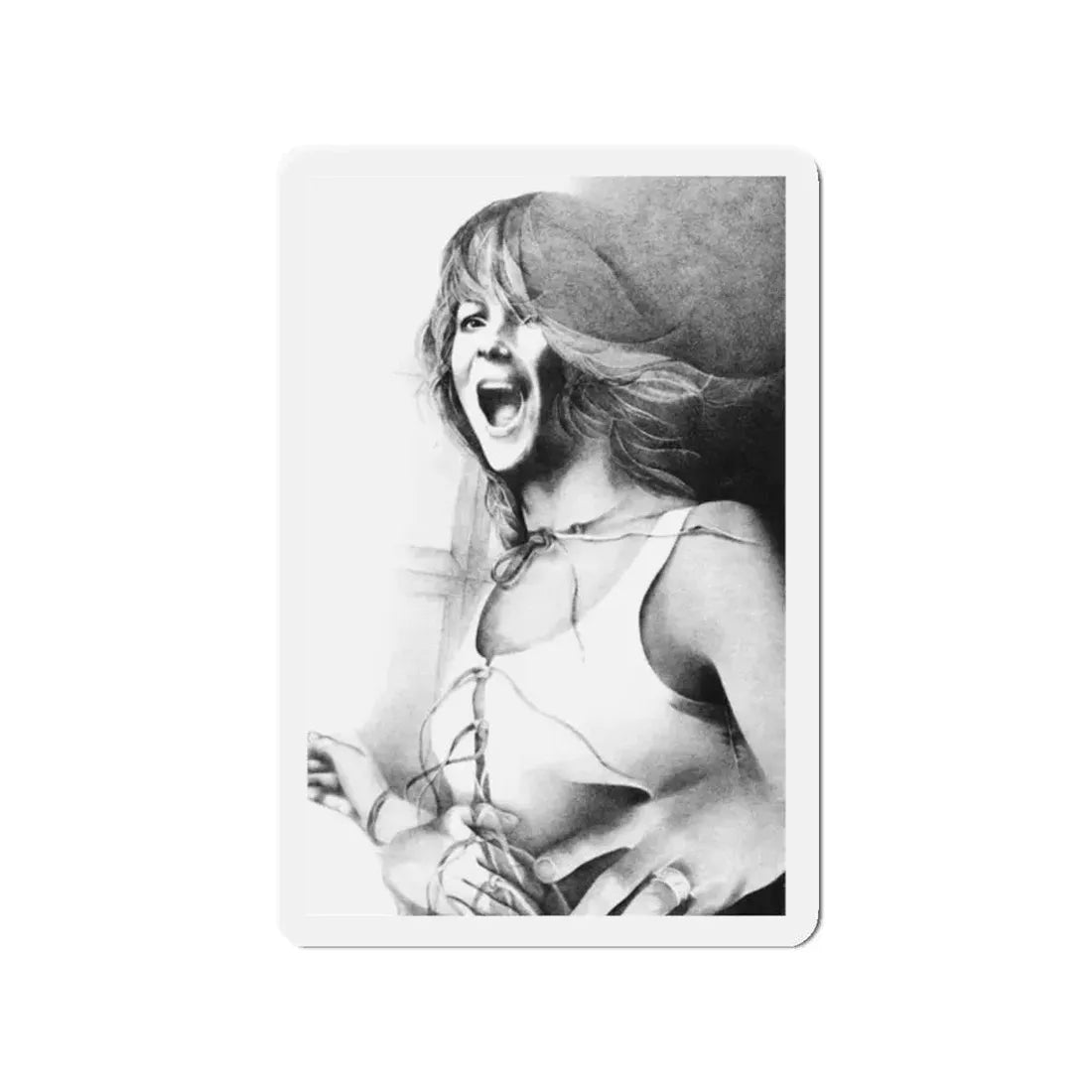 Mr Edward by Nora Lofts, Woman magazine, 1973 (Magazine Illustration) Refrigerator Magnet 2 Inch - The Sticker Space