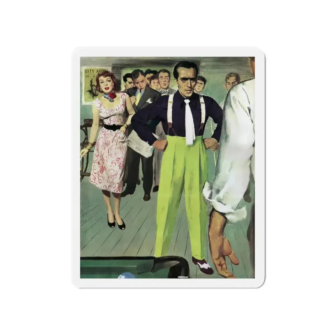 Mr. Green Jeans, Collier's illustration (Magazine Illustration) Refrigerator Magnet 4 Inch - The Sticker Space