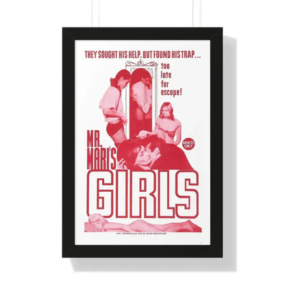 MR MARI'S GIRLS 1967 - Framed Movie Poster 16″ x 24″ Black - The Sticker Space