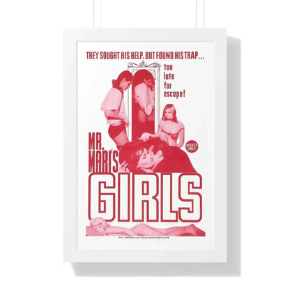 MR MARI'S GIRLS 1967 - Framed Movie Poster 16″ x 24″ White - The Sticker Space