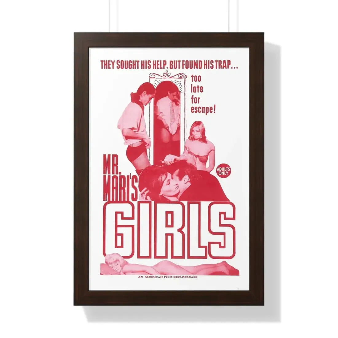 MR MARI'S GIRLS 1967 - Framed Movie Poster - The Sticker Space