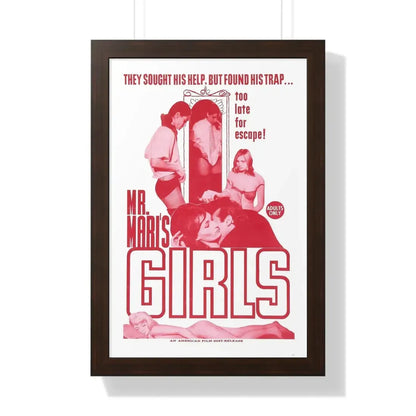 MR MARI'S GIRLS 1967 - Framed Movie Poster - The Sticker Space