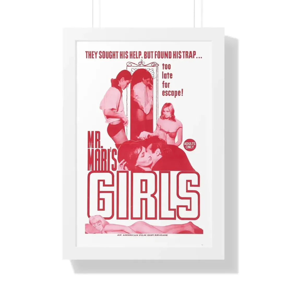MR MARI'S GIRLS 1967 - Framed Movie Poster - The Sticker Space