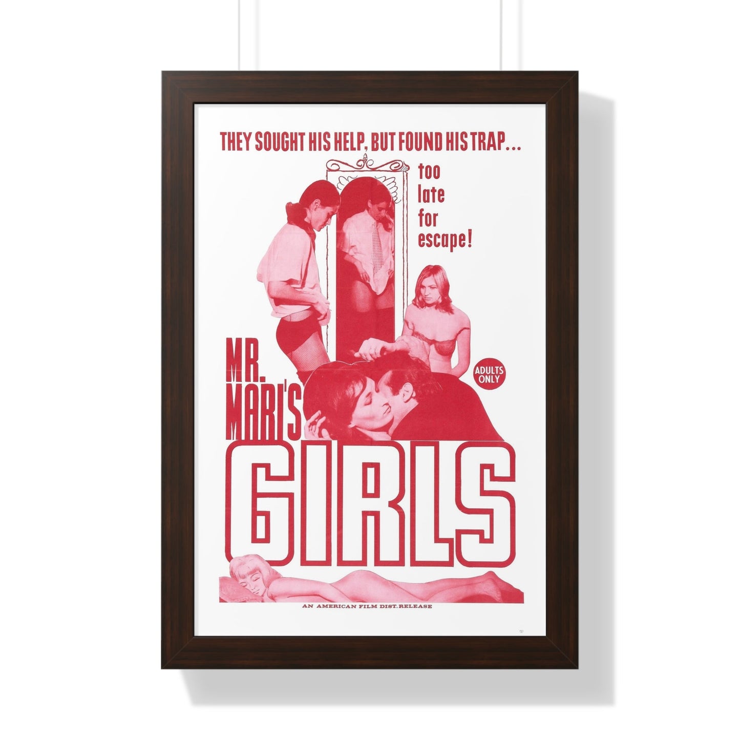 MR MARI'S GIRLS 1967 - Framed Movie Poster-16″ x 24″-The Sticker Space