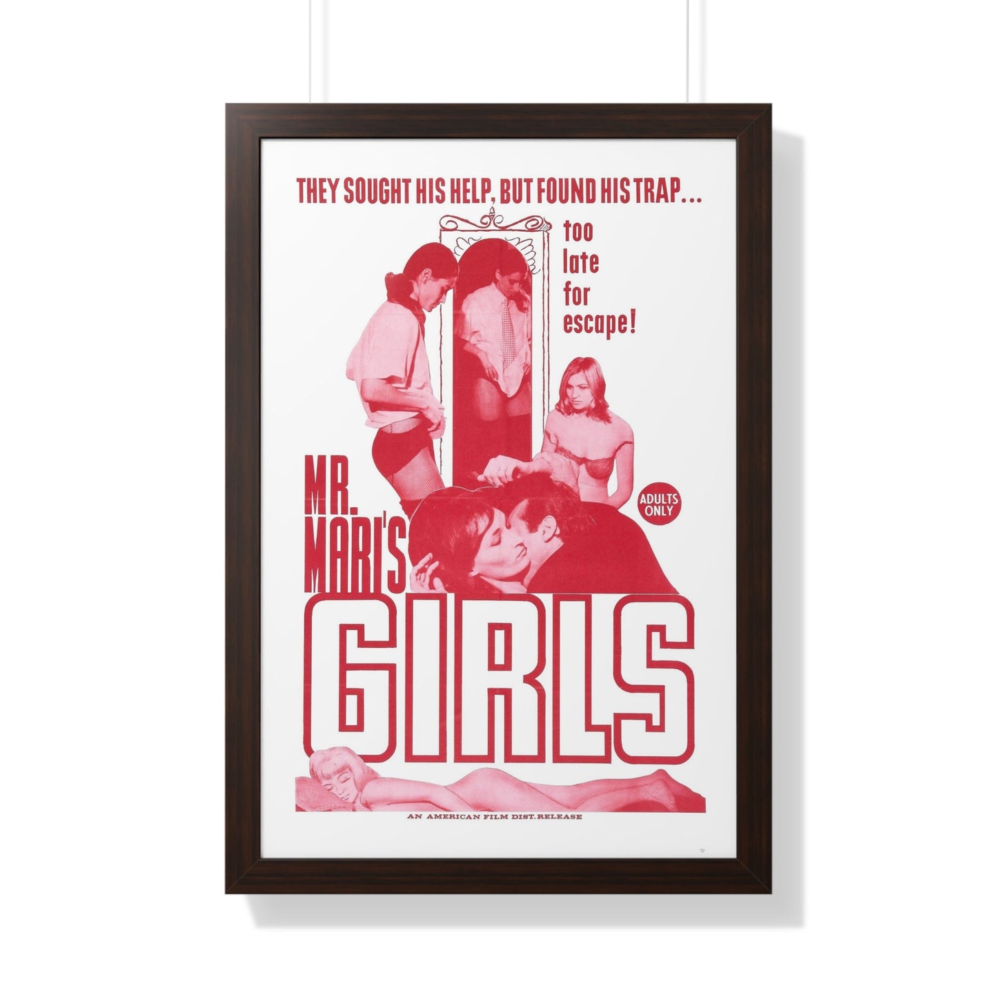 MR MARI'S GIRLS 1967 - Framed Movie Poster-20" x 30"-The Sticker Space