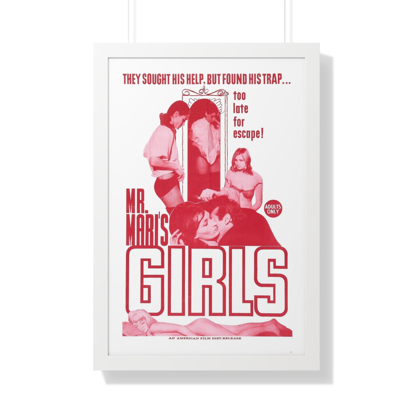 MR MARI'S GIRLS 1967 - Framed Movie Poster-20" x 30"-The Sticker Space