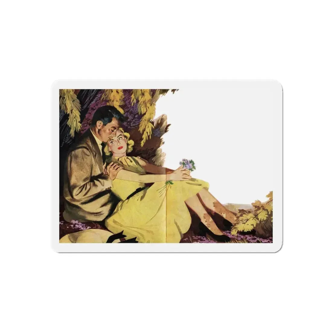 Mr. Maugham Himself (1), The Literary Guild Review, December 1954 (Magazine Illustration) Refrigerator Magnet - The Sticker Space