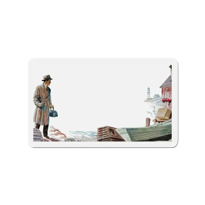 Mr. Maugham Himself (2), The Literary Guild Review, December 1954 (Magazine Illustration) Refrigerator Magnet - The Sticker Space