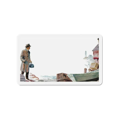 Mr. Maugham Himself (2), The Literary Guild Review, December 1954 (Magazine Illustration) Refrigerator Magnet - The Sticker Space