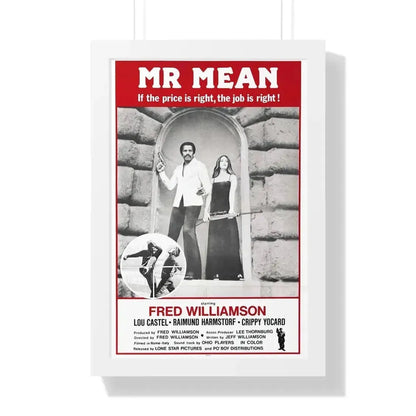 MR MEAN 1977 - Framed Movie Poster 16″ x 24″ White - The Sticker Space