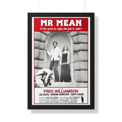 MR MEAN 1977 - Framed Movie Poster 20" x 30" Black - The Sticker Space