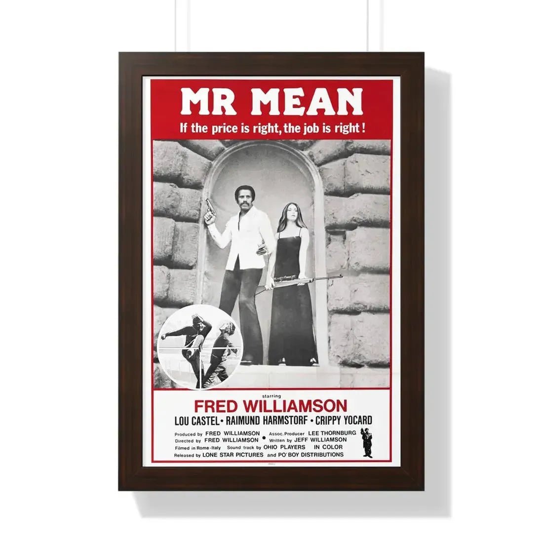 MR MEAN 1977 - Framed Movie Poster - The Sticker Space