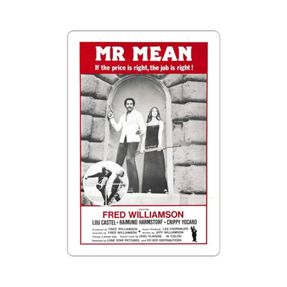 MR MEAN 1977 Movie Poster - STICKER Vinyl Kiss-Cut Decal 6 Inch White - The Sticker Space