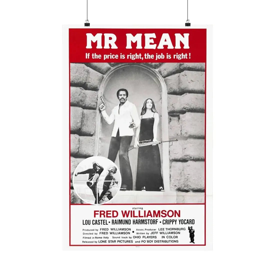 MR MEAN 1977 - Paper Movie Poster - The Sticker Space