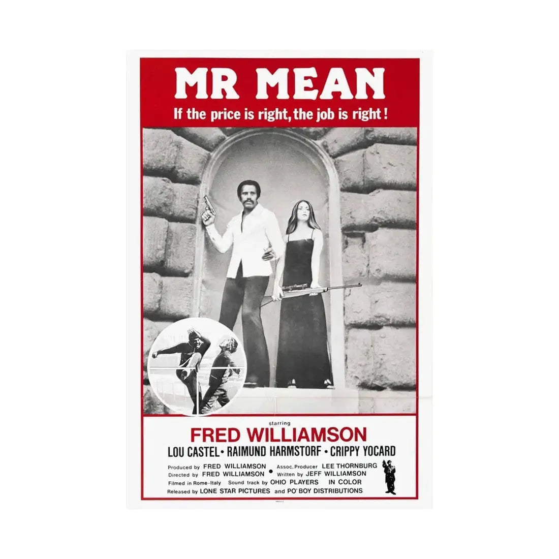 MR MEAN 1977 - Paper Movie Poster - The Sticker Space