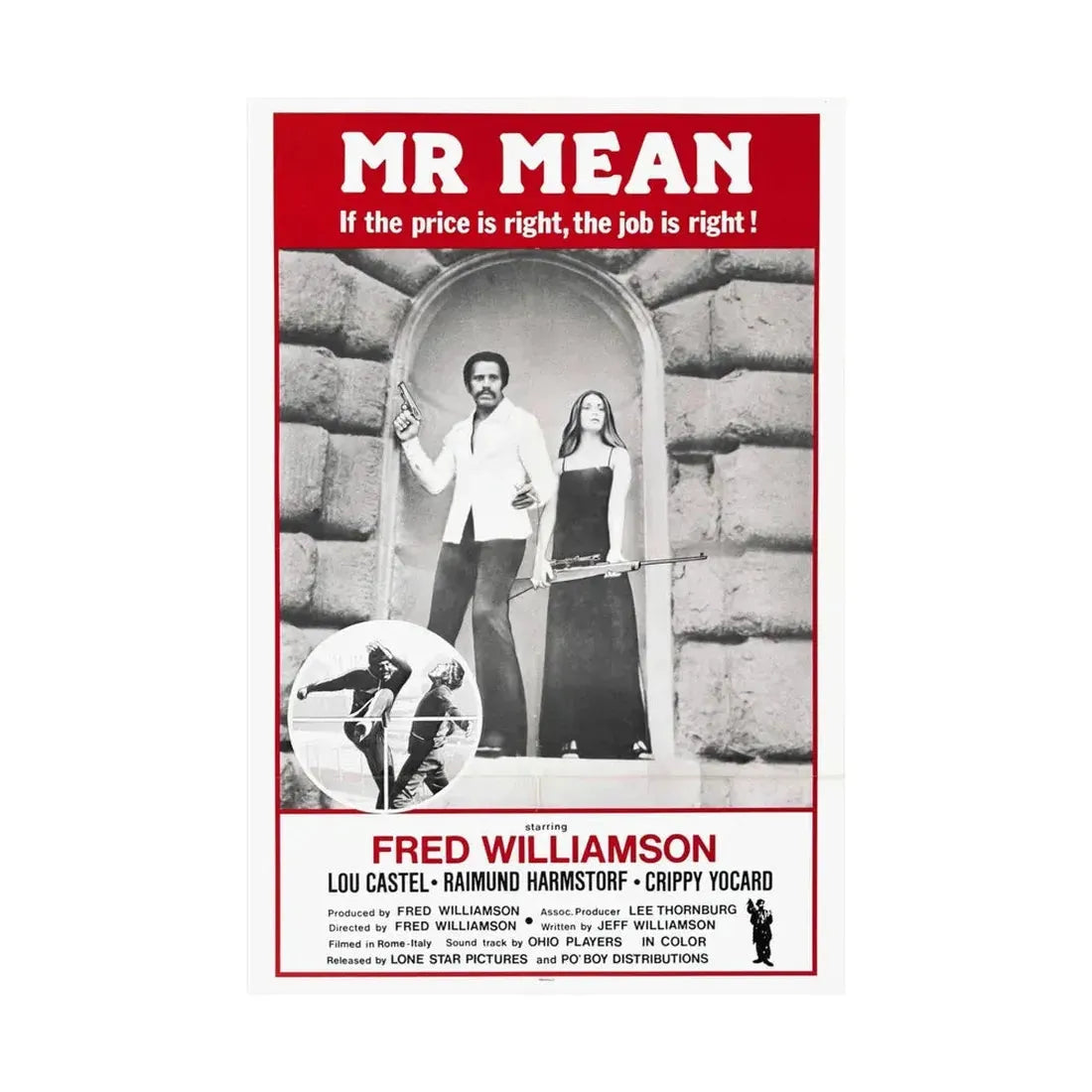 MR MEAN 1977 - Paper Movie Poster - The Sticker Space