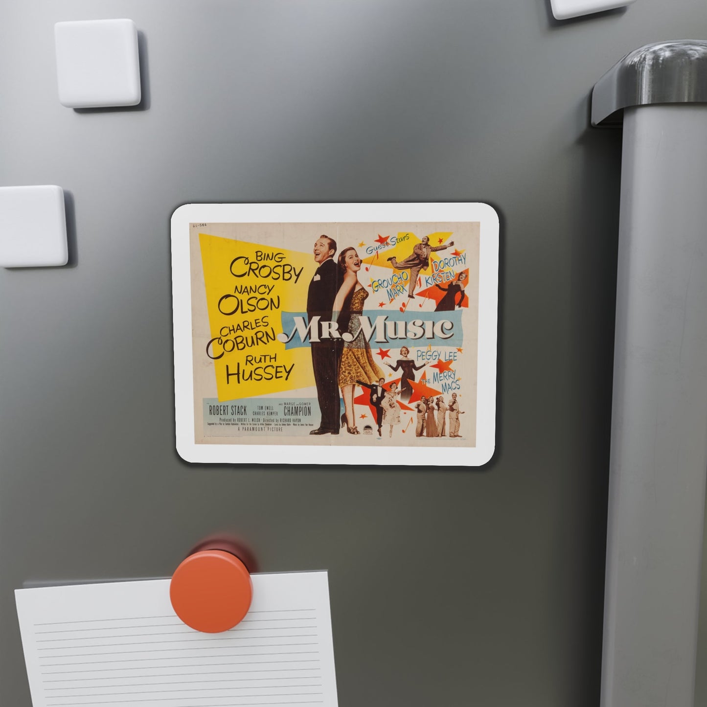 Mr Music 1950 Movie Poster Die-Cut Magnet-The Sticker Space