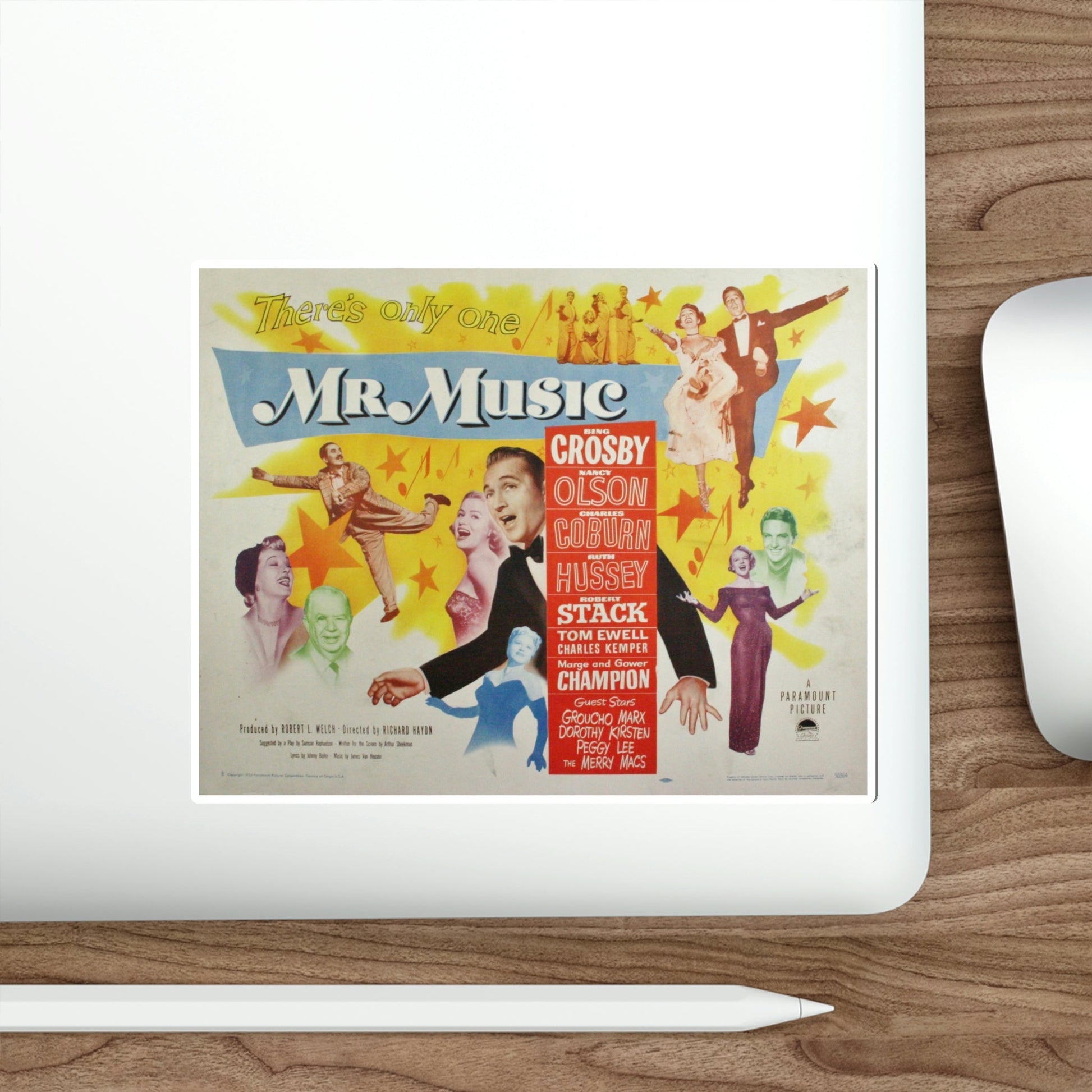 Mr Music 1950 v2 Movie Poster STICKER Vinyl Die-Cut Decal-The Sticker Space
