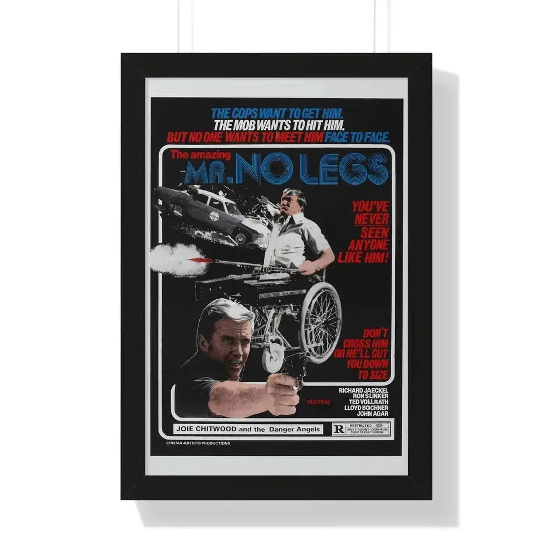 MR NO LEGS 1978 - Framed Movie Poster 16″ x 24″ Black - The Sticker Space