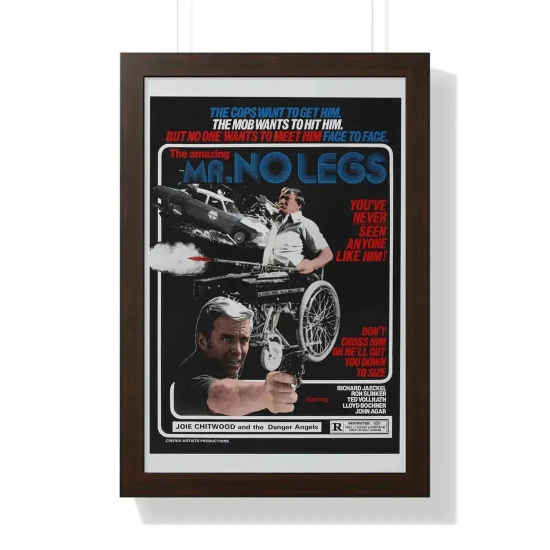 MR NO LEGS 1978 - Framed Movie Poster 16″ x 24″ Walnut - The Sticker Space