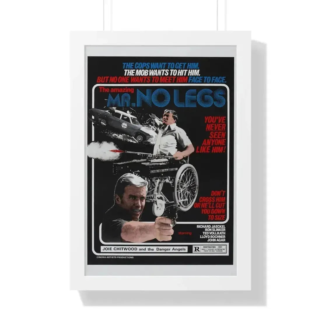 MR NO LEGS 1978 - Framed Movie Poster 16″ x 24″ White - The Sticker Space
