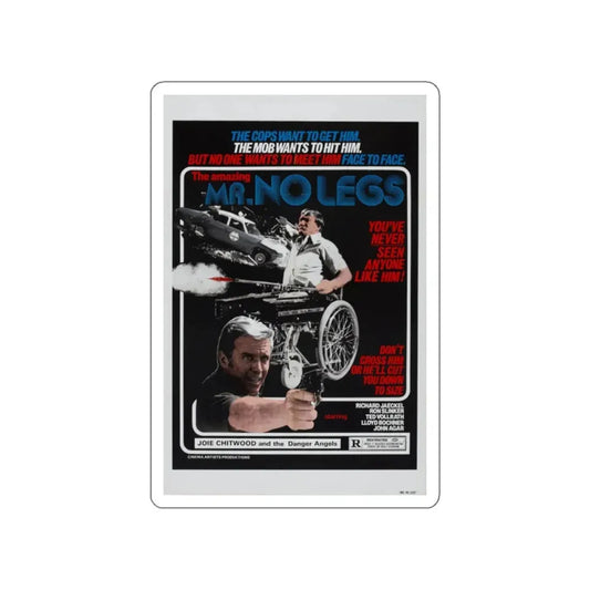MR NO LEGS 1978 Movie Poster STICKER Vinyl Die-Cut Decal 2 Inch - The Sticker Space