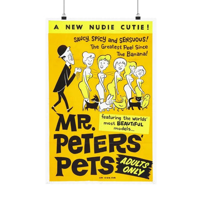 MR PETER'S PETS 1962 - Paper Movie Poster - The Sticker Space