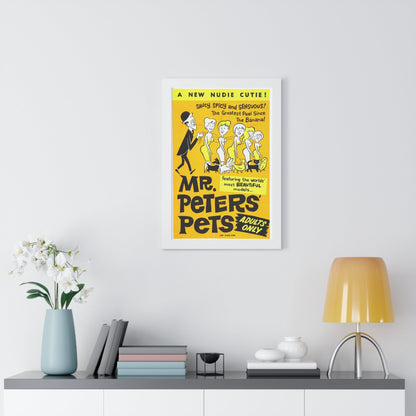 MR PETER'S PETS 1962 - Framed Movie Poster-The Sticker Space