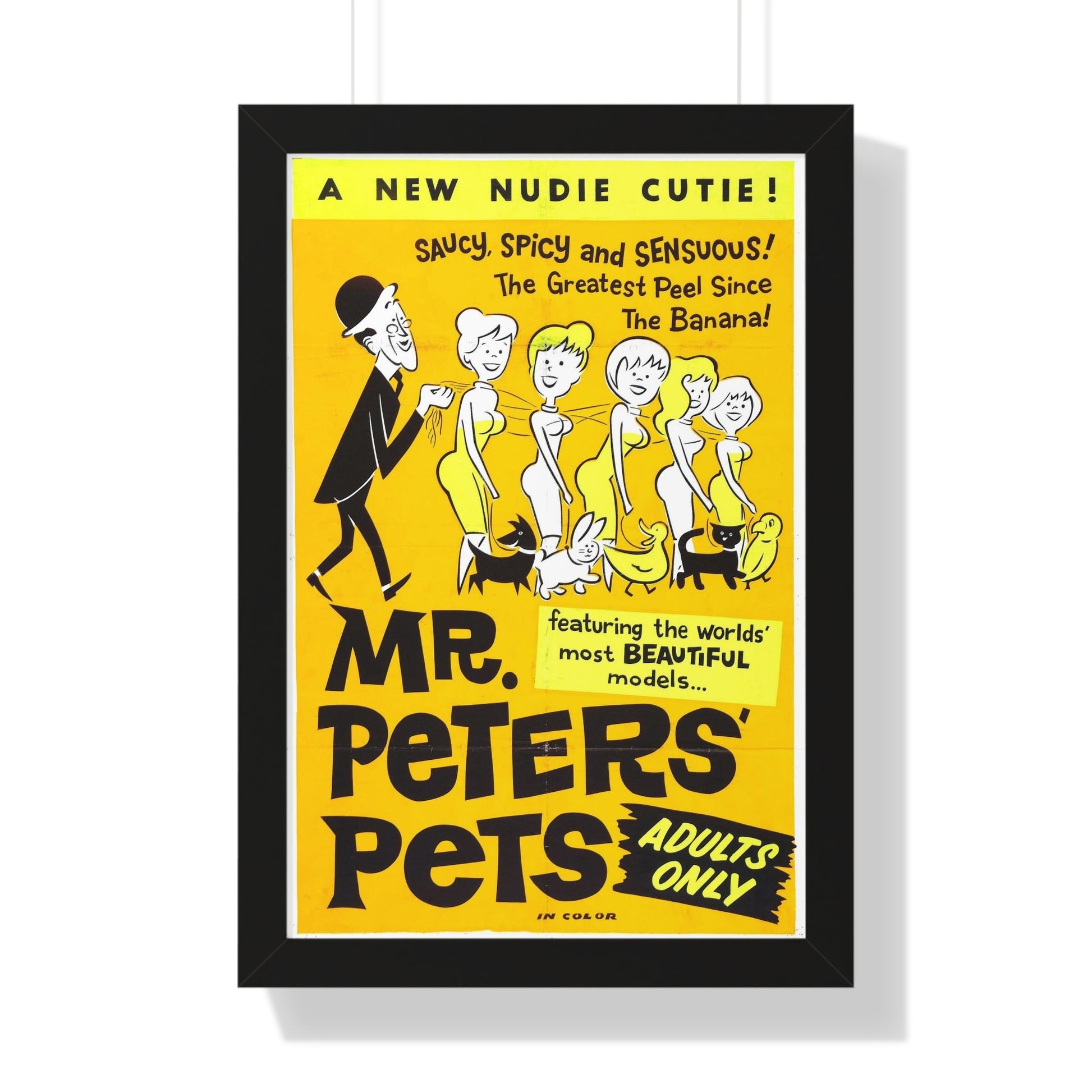 MR PETER'S PETS 1962 - Framed Movie Poster-16″ x 24″-The Sticker Space