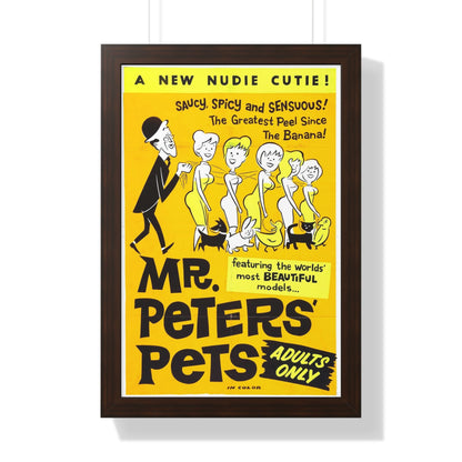 MR PETER'S PETS 1962 - Framed Movie Poster-16″ x 24″-The Sticker Space