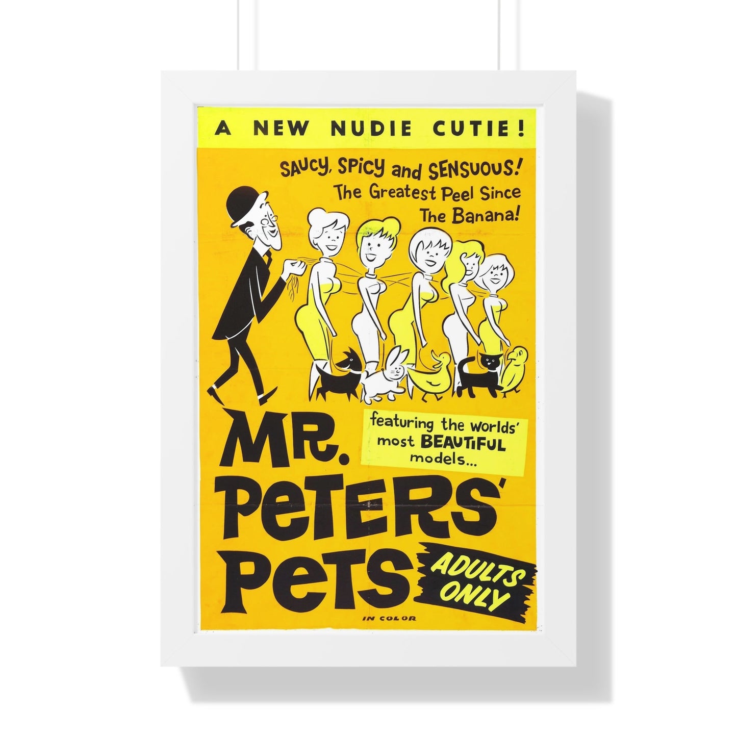 MR PETER'S PETS 1962 - Framed Movie Poster-16″ x 24″-The Sticker Space