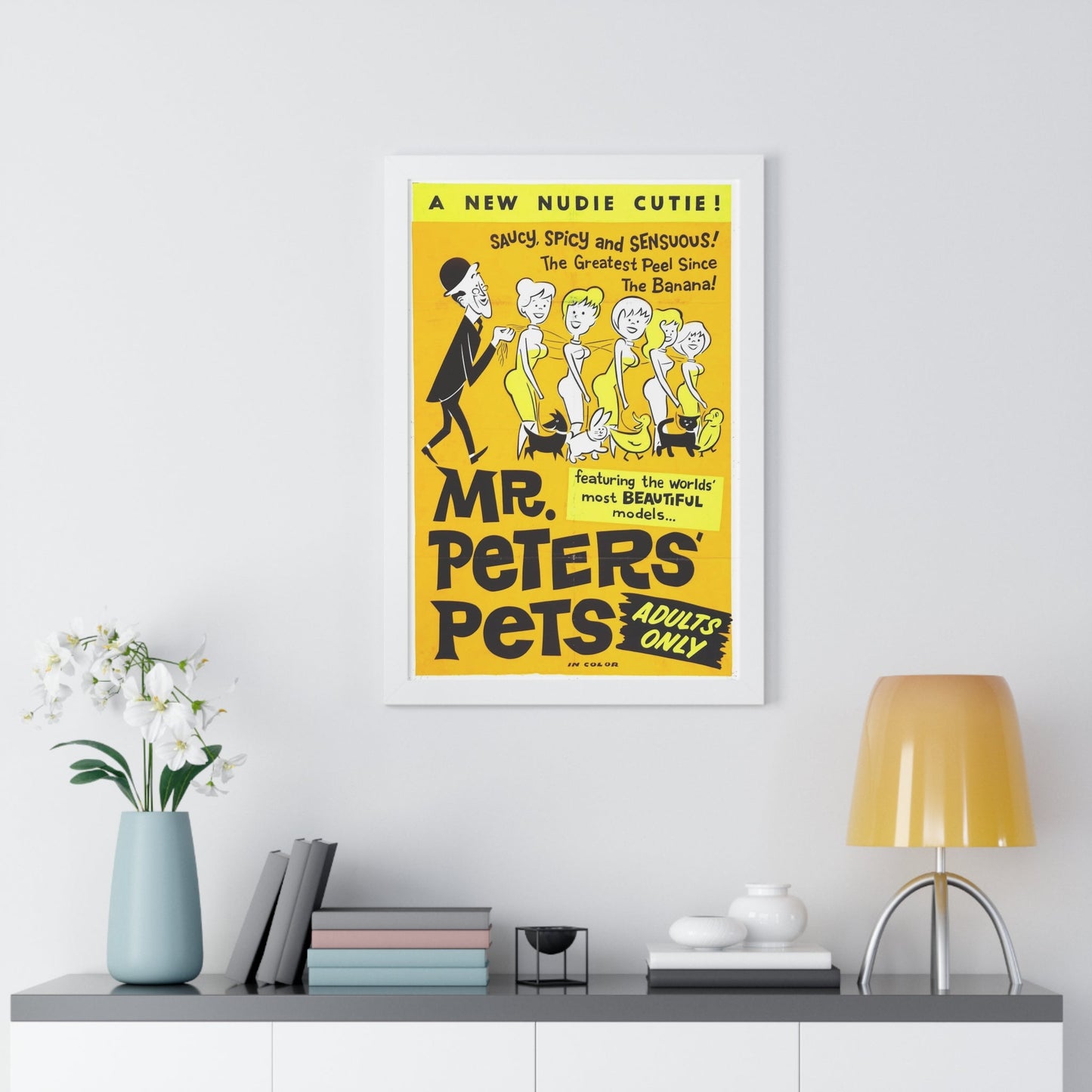 MR PETER'S PETS 1962 - Framed Movie Poster-The Sticker Space