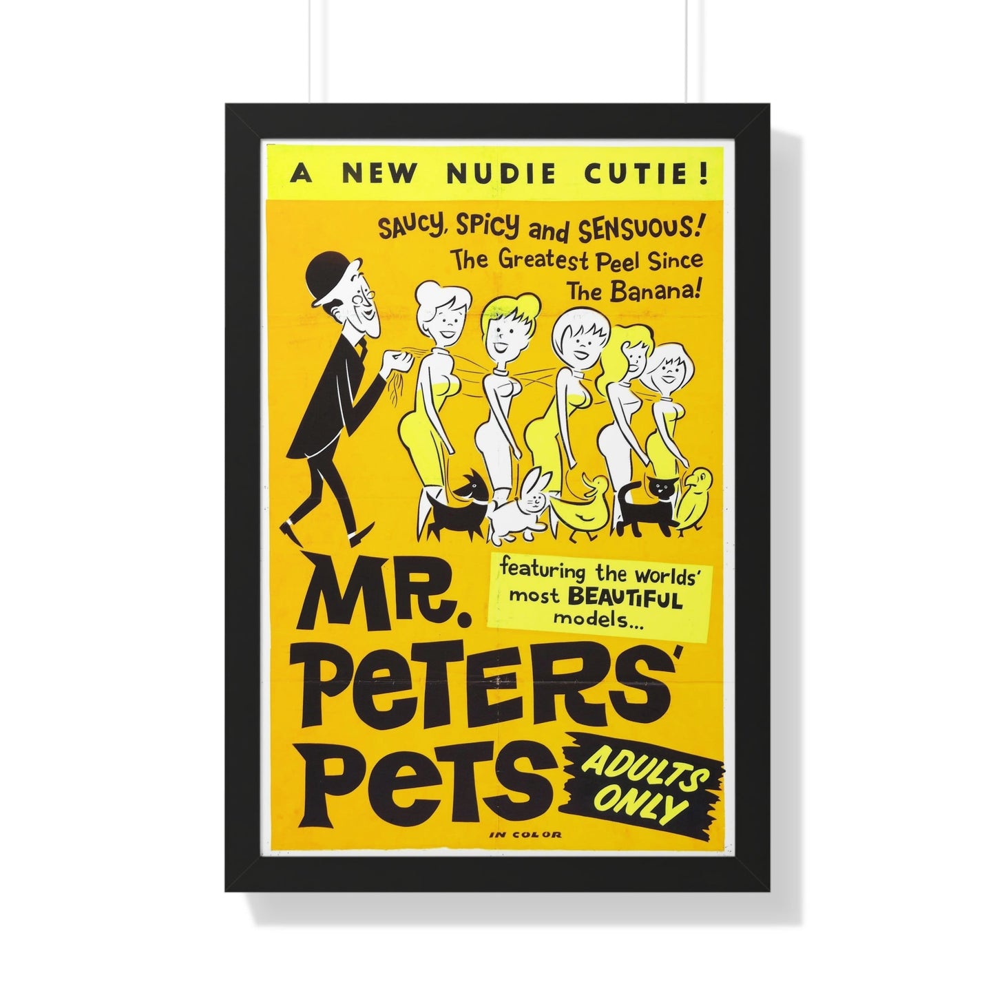 MR PETER'S PETS 1962 - Framed Movie Poster-20" x 30"-The Sticker Space