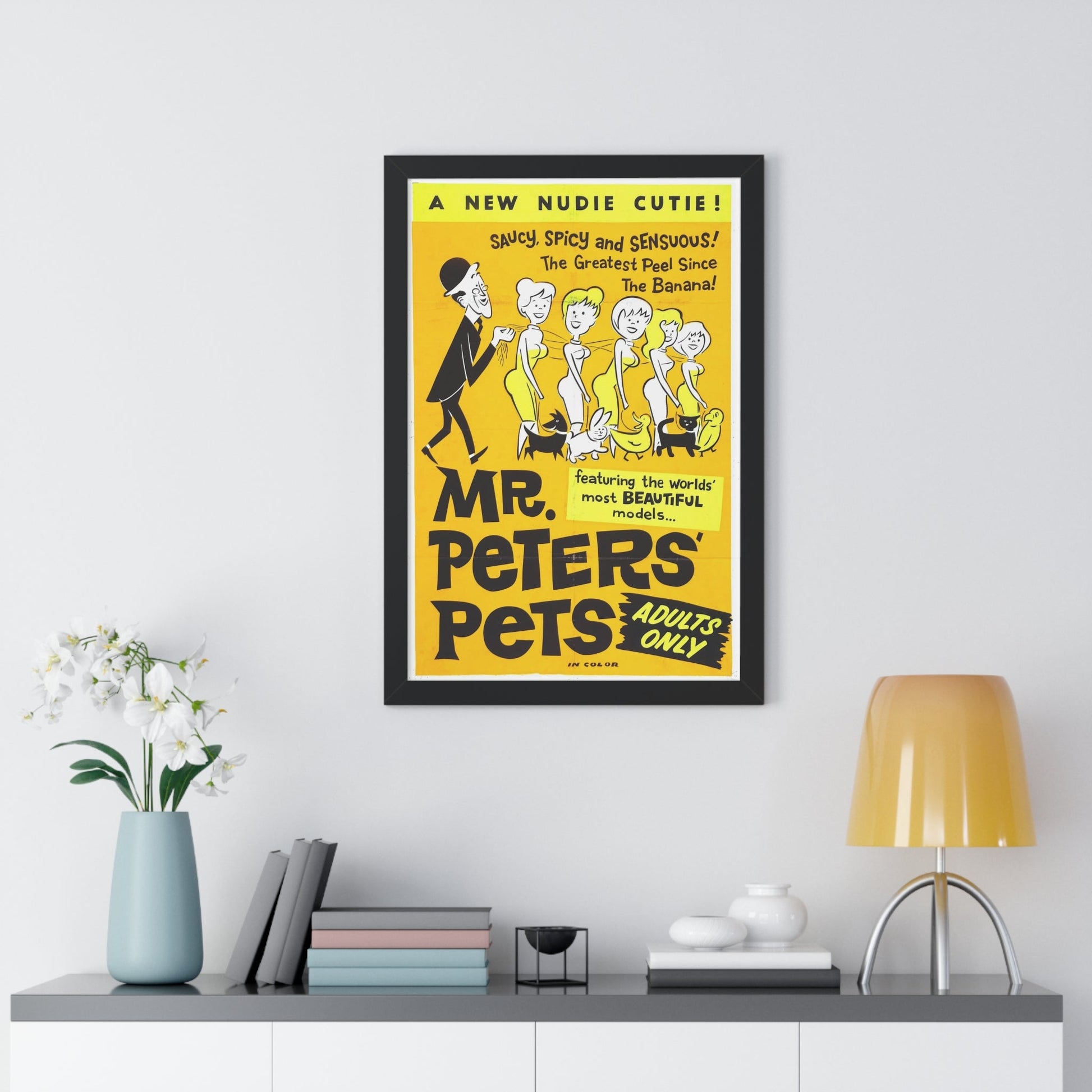 MR PETER'S PETS 1962 - Framed Movie Poster-The Sticker Space