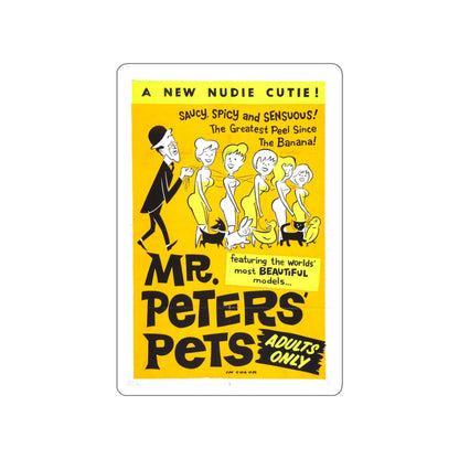 MR PETER'S PETS 1962 Movie Poster STICKER Vinyl Die-Cut Decal-3 Inch-The Sticker Space