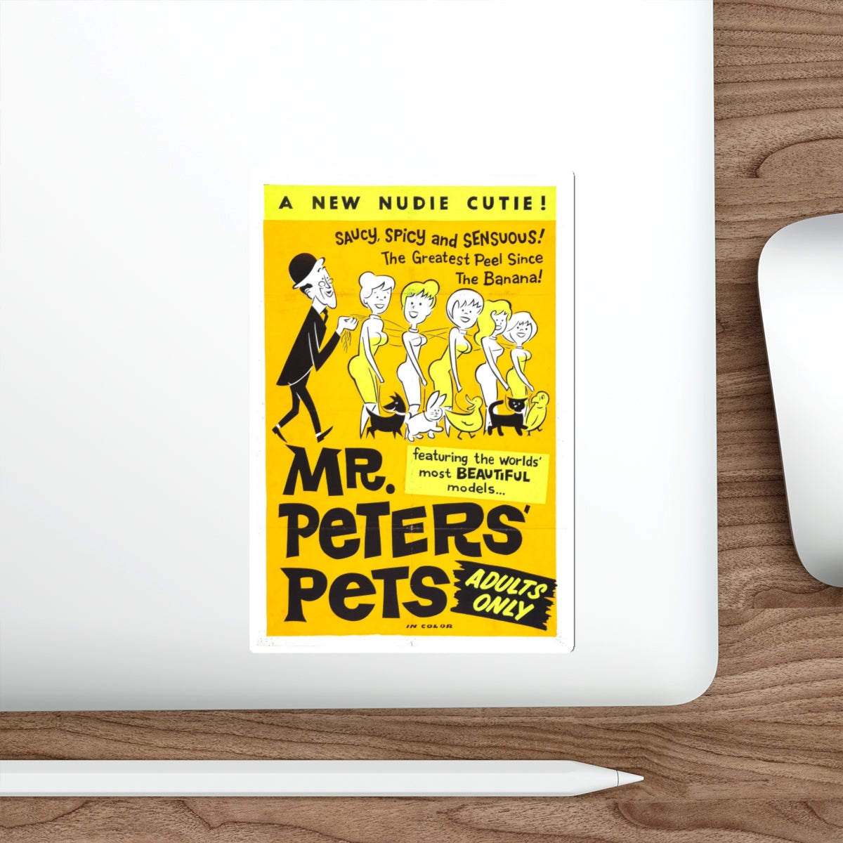 MR PETER'S PETS 1962 Movie Poster STICKER Vinyl Die-Cut Decal-The Sticker Space