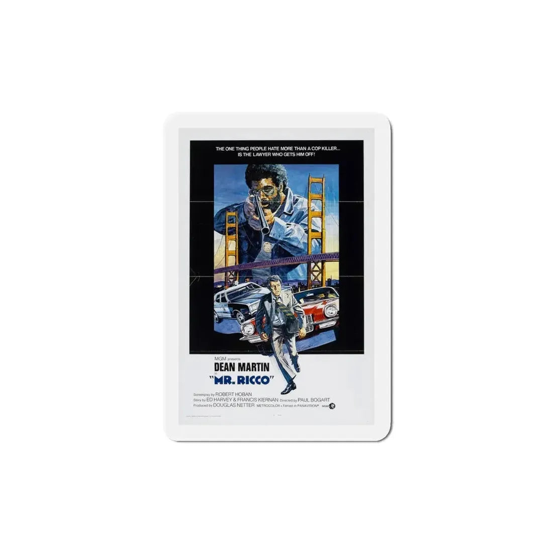 Mr Ricco 1975 Movie Poster Refrigerator Magnet 5 Inch - The Sticker Space