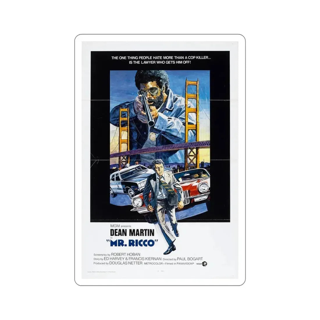 Mr Ricco 1975 Movie Poster STICKER Vinyl Die-Cut Decal 5 Inch - The Sticker Space